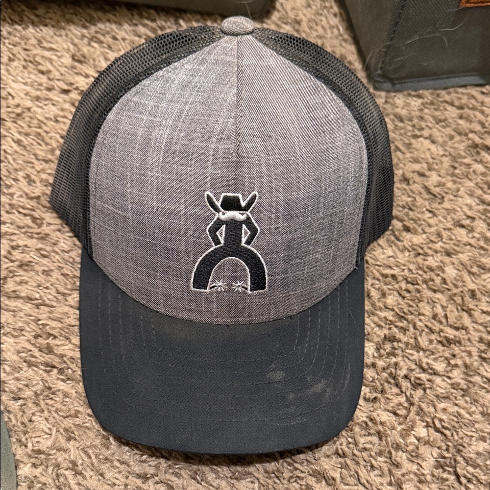Gray and Black Trucker Hat